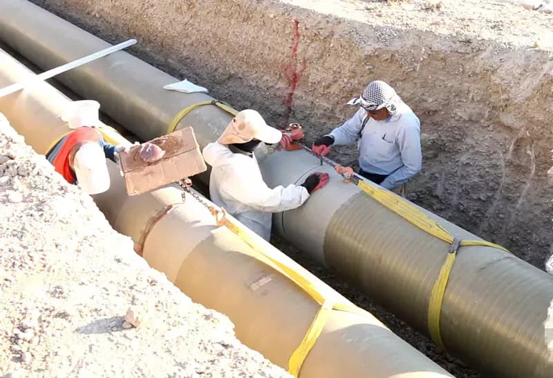 خطوط لوله انتقال آب نمک پتروشیمی اروند
