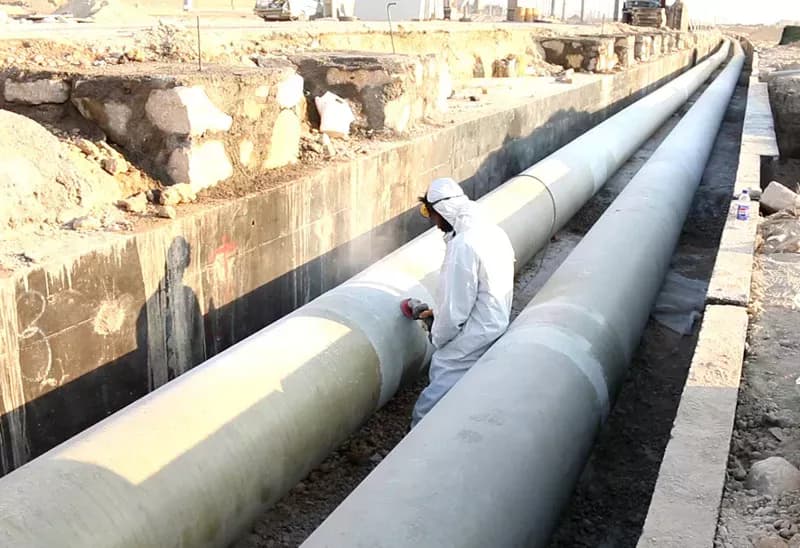 خطوط لوله انتقال آب نمک پتروشیمی اروند