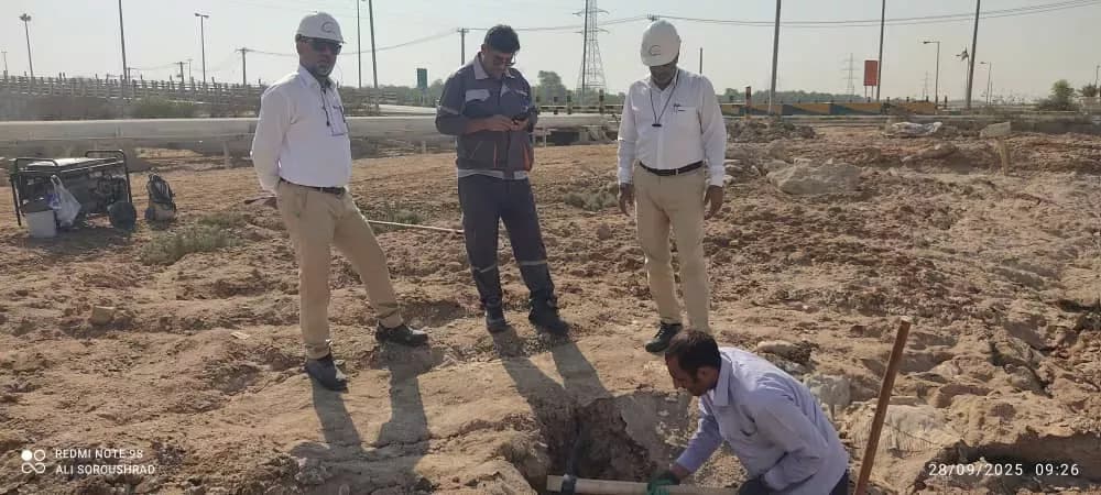 خطوط لوله انتقال آب نمک واحد کلرآلکالی پتروشیمی بندر امام